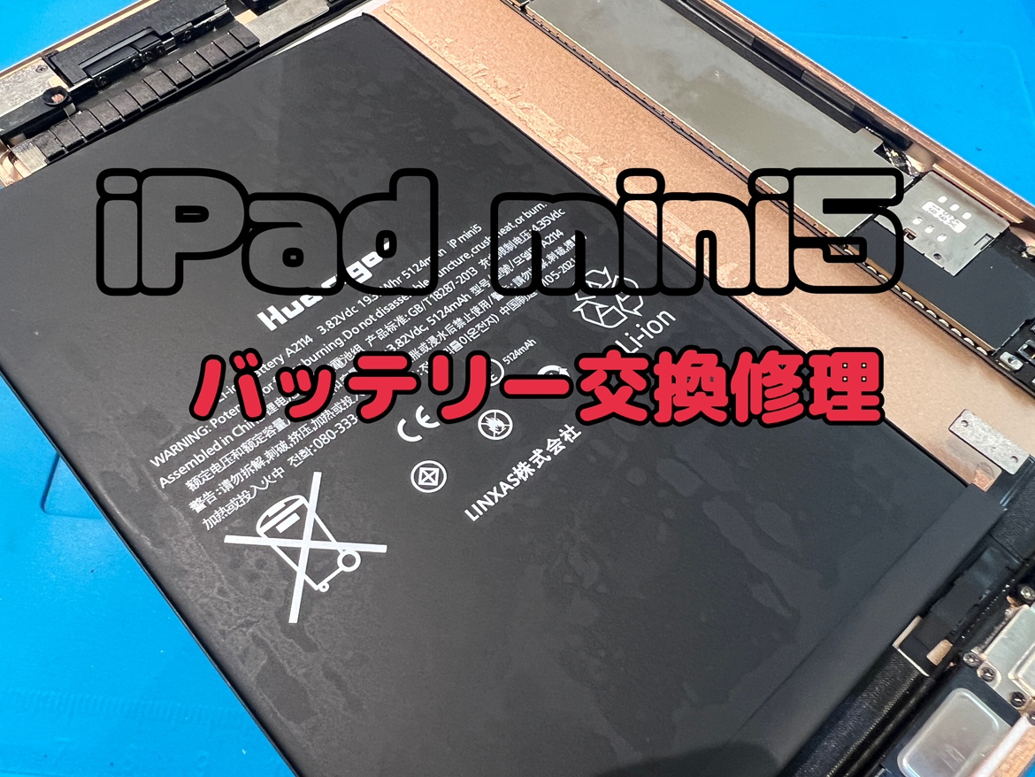 充電しながらでないとすぐ電池がなくなってしまう！iPad mini5(アイ